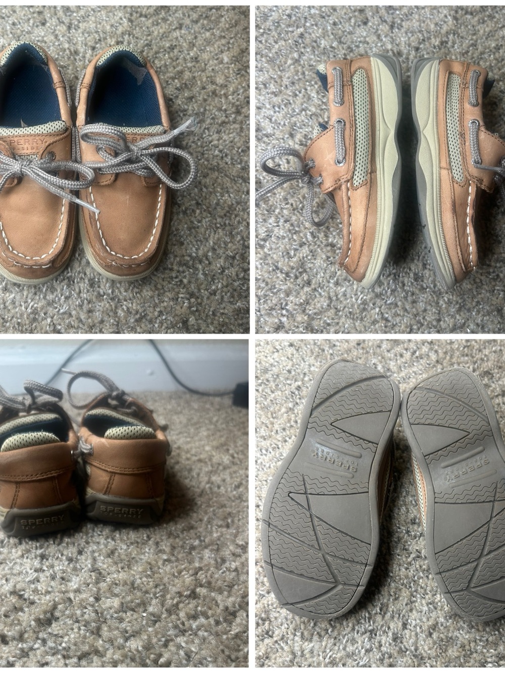 Sperry Topsider Boat Shoes Toddler 9.5m